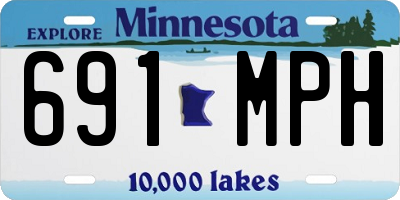 MN license plate 691MPH