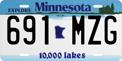 MN license plate 691MZG