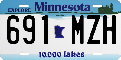 MN license plate 691MZH
