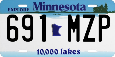 MN license plate 691MZP