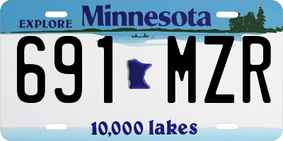 MN license plate 691MZR