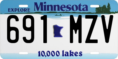 MN license plate 691MZV