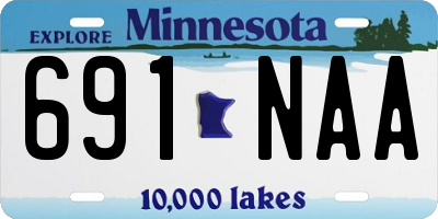 MN license plate 691NAA
