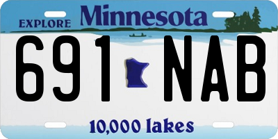 MN license plate 691NAB