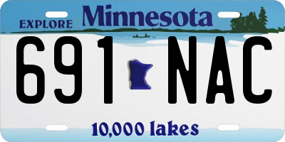 MN license plate 691NAC