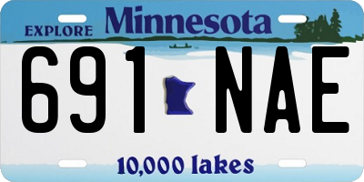 MN license plate 691NAE