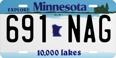 MN license plate 691NAG