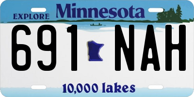 MN license plate 691NAH