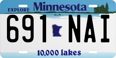 MN license plate 691NAI