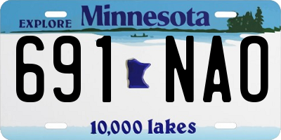 MN license plate 691NAO