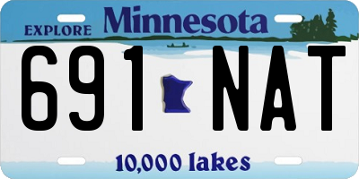 MN license plate 691NAT