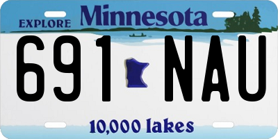 MN license plate 691NAU