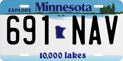 MN license plate 691NAV