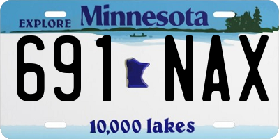 MN license plate 691NAX