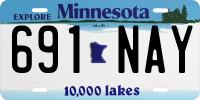 MN license plate 691NAY