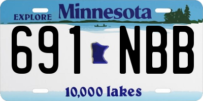 MN license plate 691NBB