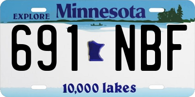 MN license plate 691NBF