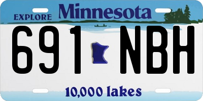 MN license plate 691NBH