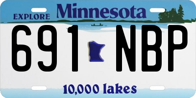 MN license plate 691NBP