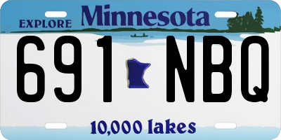 MN license plate 691NBQ