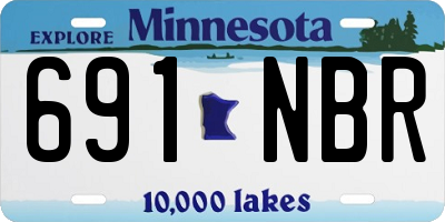 MN license plate 691NBR