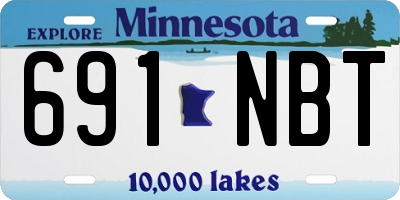 MN license plate 691NBT