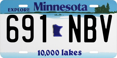 MN license plate 691NBV