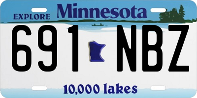 MN license plate 691NBZ