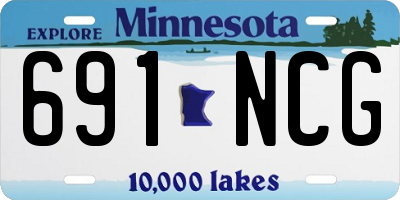 MN license plate 691NCG