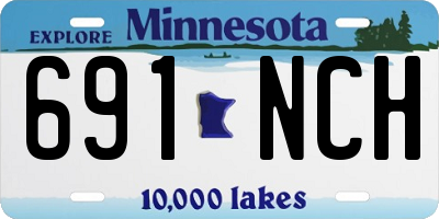 MN license plate 691NCH