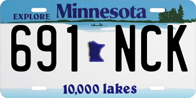 MN license plate 691NCK