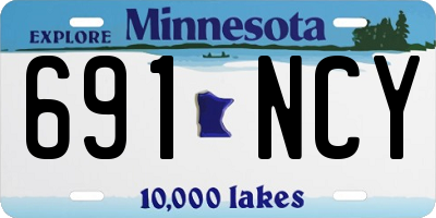 MN license plate 691NCY