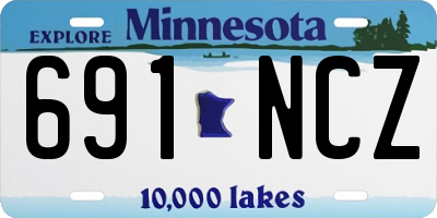 MN license plate 691NCZ