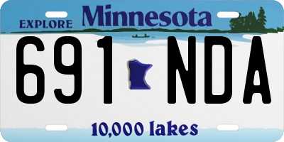 MN license plate 691NDA
