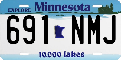 MN license plate 691NMJ