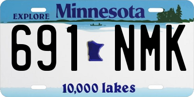 MN license plate 691NMK