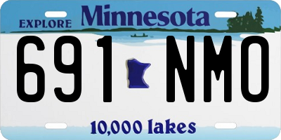 MN license plate 691NMO