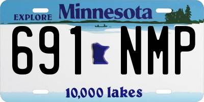 MN license plate 691NMP
