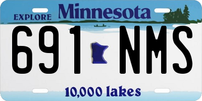 MN license plate 691NMS