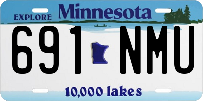 MN license plate 691NMU