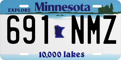 MN license plate 691NMZ
