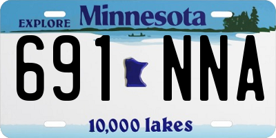 MN license plate 691NNA
