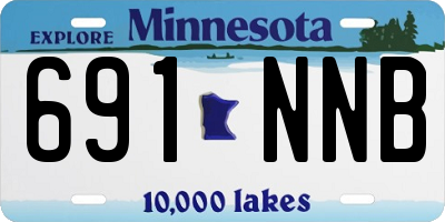 MN license plate 691NNB