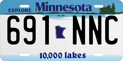 MN license plate 691NNC