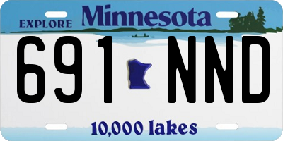 MN license plate 691NND