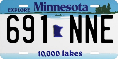 MN license plate 691NNE