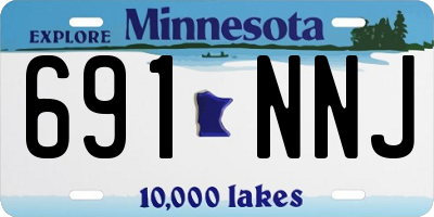 MN license plate 691NNJ