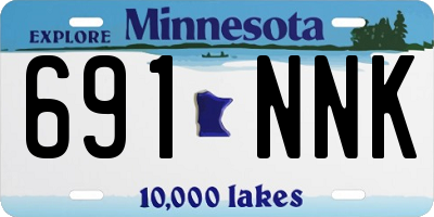 MN license plate 691NNK