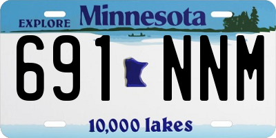 MN license plate 691NNM