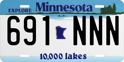 MN license plate 691NNN